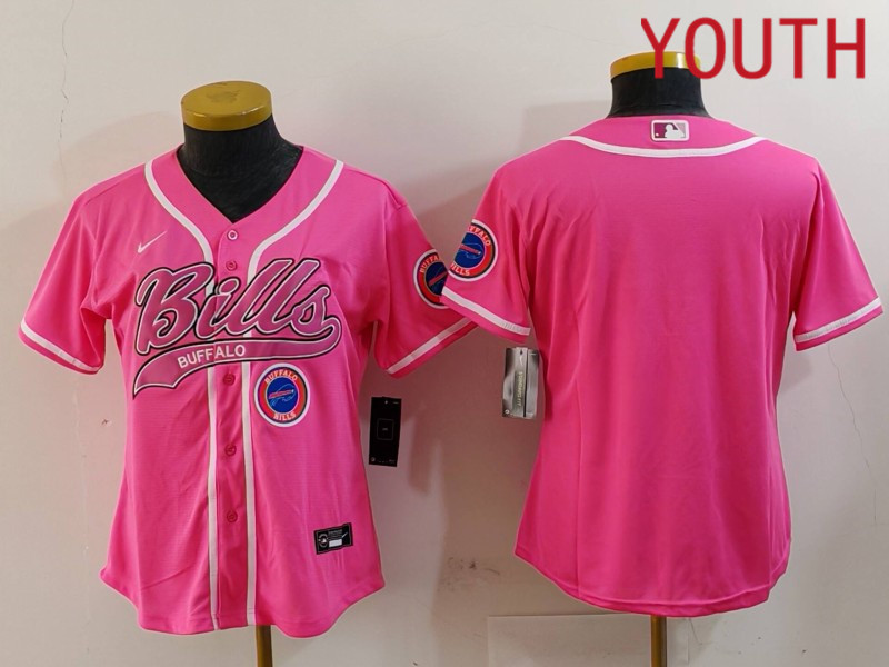 Youth Buffalo Bills Blank Pink Joint Name 2024 Nike Limited NFL Jersey style 912->women nfl jersey->Women Jersey